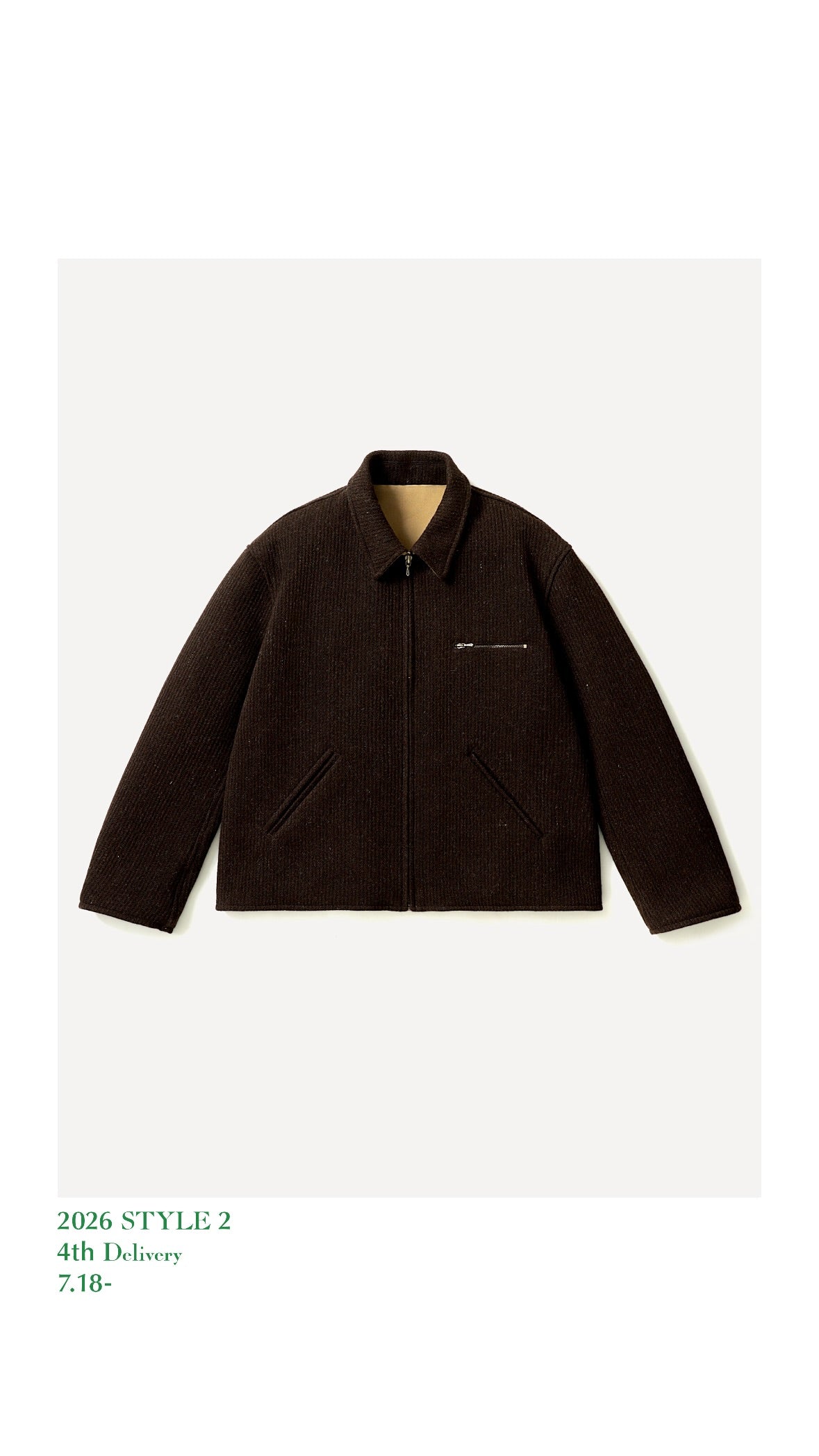 A.PRESSE 26AW Vintage Wool Cashmere Corduroy Sports Jacket